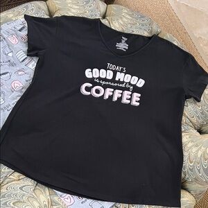 I Love Coffee Pajama Set Size L (12-14)